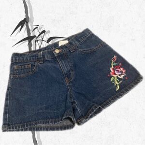 Vintage Jordache Embroidered Denim  short sz 12
